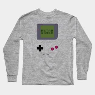 Nostalgic Retro Gamer Vibes with Classic Game Boy Art Long Sleeve T-Shirt